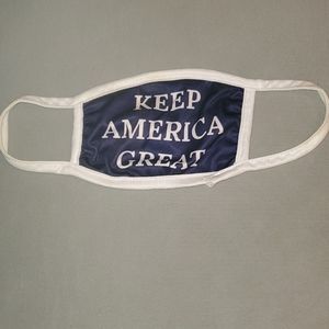 Keep America Great face mask.